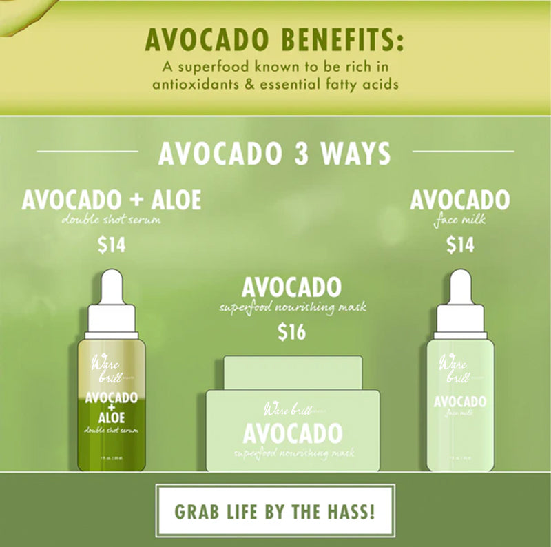 Warebrill Avocado + Aloe Double Shot