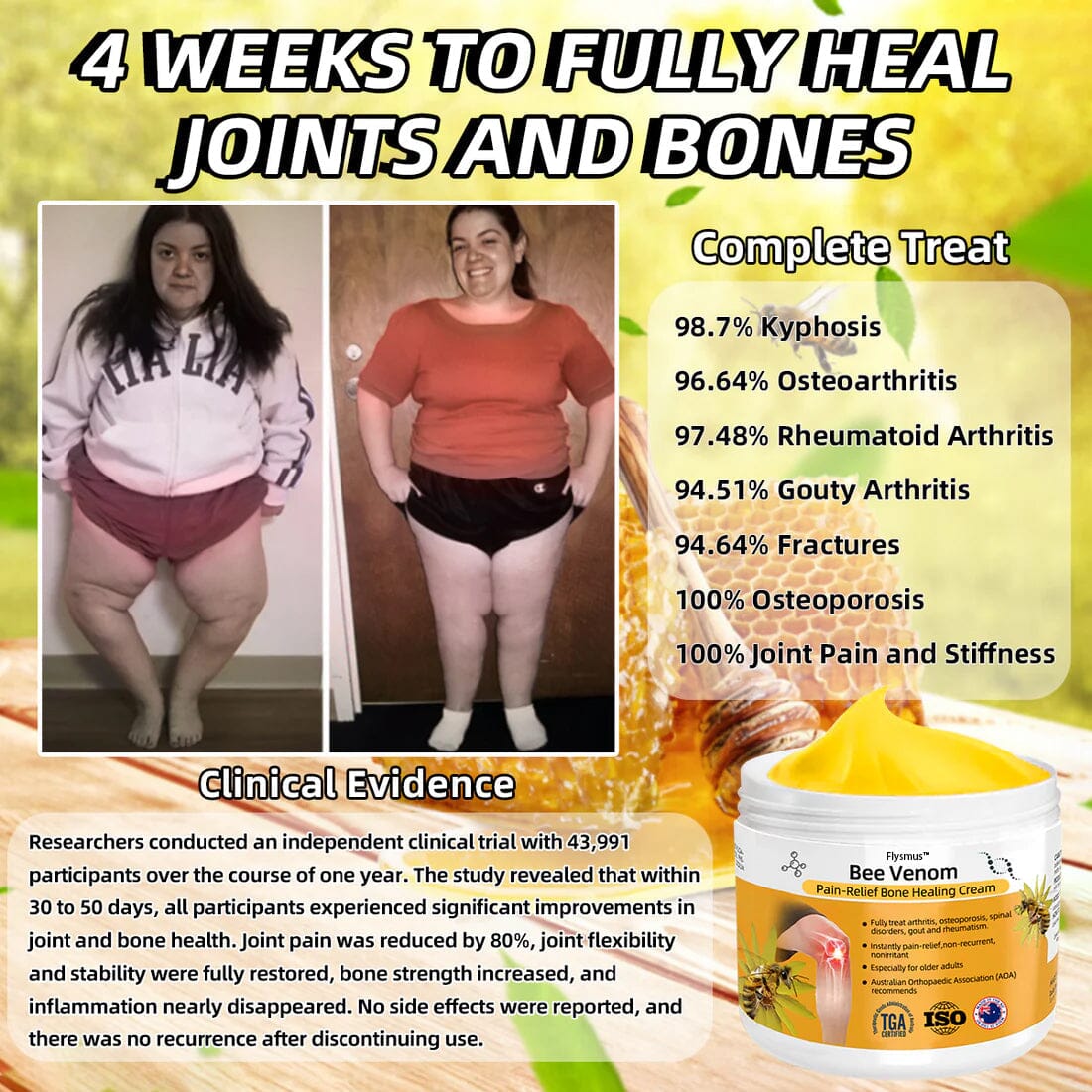 Flysmusβ’ Bee Venom Pain-Relief Bone Healing Cream(π·πππππ
ππ ππππ πππππππππ πππ π¨ππππππππ, π΄πππππ, π©πππ π·πππ, π²ππππ, π©πππ, πΊπππππ
πππ, π―πππ, πΎπππππ, π―πππ
π)π
