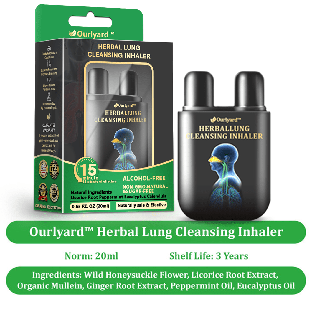💜✅Official Store:Ourlyard® Herbal Lung Cleansing Inhaler👨‍⚕️FDA Certification(💝 Cough, wheezing, shortness of breath, sputum, stuffy nose, bronchitis, bronchitis, allergy symptoms, lung discomfort💝)